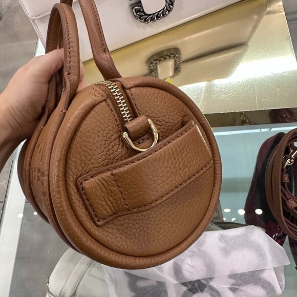 NWT!NEW!Marc Jacobs Mini Duffle Bag -Argan Oil Brown Pebble Leather Women - Picture 10 of 12